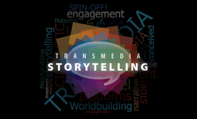 Esquema de conceptos de Narrativa Transmedia y Worldbuilding para proyectos de comunicación integral de Pomelo Media.